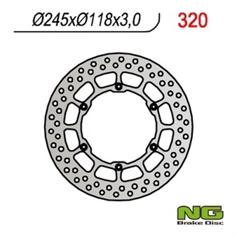 Disque de freins NG 245/118/3mm 6 trou
