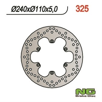 Disque de freins NG 240/110/5mm 6 trou Disque de freins NG 240/110/5mm 6 trou