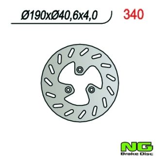 Disque de freins NG 190/40.6/4mm 3 trou Disque de freins NG 190/40.6/4mm 3 trou
