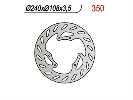 Disque de freins NG 240/108/3.5mm 6 trou