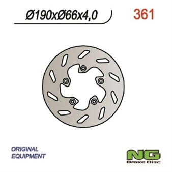 Disque de freins NG 190/66/4mm 5 trou
