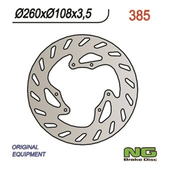 Disque de freins NG 260/108/3.5mm 6 trou
