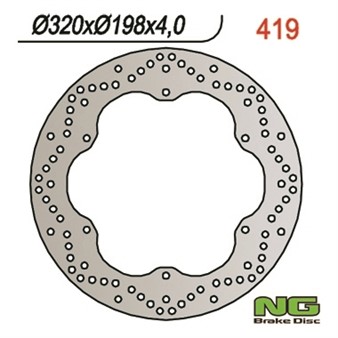 Bremsscheibe NG 320/198/4mm 6 Loch