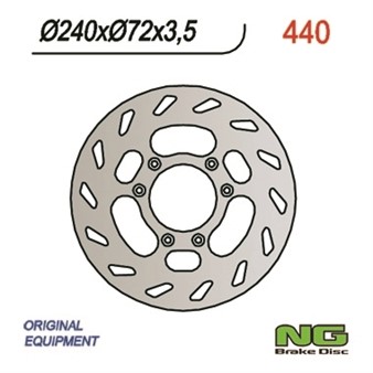 Disque de freins NG 240/72/3.5mm 6 trou Disque de freins NG 240/72/3.5mm 6 trou