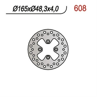 Disque de freins NG 165/48/4mm 4 trous