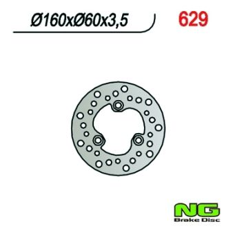 Disque de freins NG 160/60/3.5mm 3 trou Disque de freins NG 160/60/3.5mm 3 trou