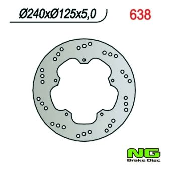 Disque de freins NG Brake Disc 240/125/5mm (5 trous) Disque de freins NG Brake Disc 240/125/5mm (5 trous)