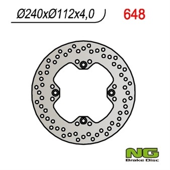 Disque de freins NG 240/112.1/4mm 4 trou