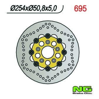 Disque de freins NG 254/50/5mm 5 trou Disque de freins NG 254/50/5mm 5 trou