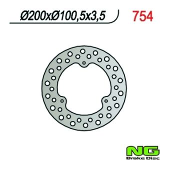 Disque de freins NG 200/100/3.5mm 3 trou