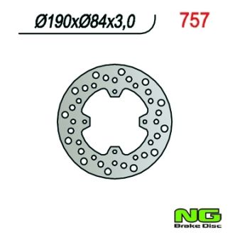 Disque de freins NG 190/84/3mm 4 trou Disque de freins NG 190/84/3mm 4 trou