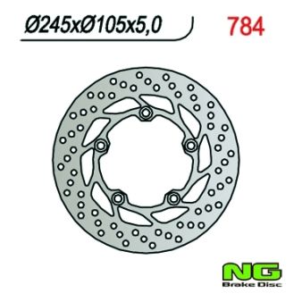 Disque de freins NG 245/105/5mm 5 trou Disque de freins NG 245/105/5mm 5 trou