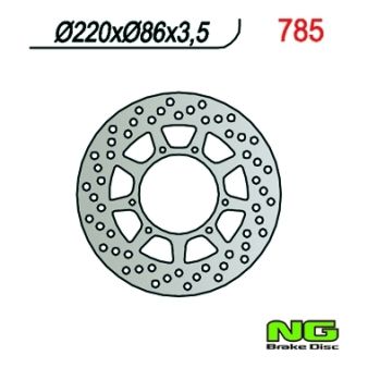 Disque de frein NG 220/86/3.5mm 6 trou Disque de frein NG 220/86/3.5mm 6 trou