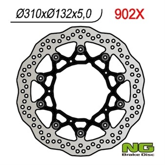 Disque de freins NG 310/132/5mm 5 trou