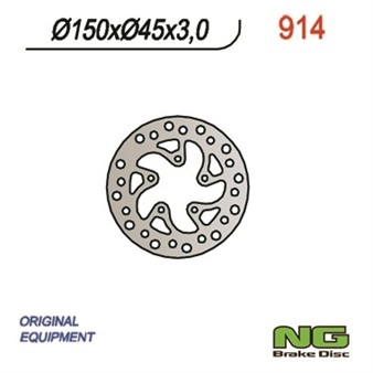 Disque de freins NG 150/45/3mm 5 trou