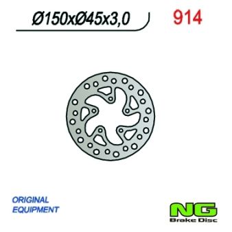 Disque de freins NG 150/45/3mm 5 trou Disque de freins NG 150/45/3mm 5 trou