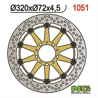 Disque de freins NG 320/72/4.5mm 5 trou