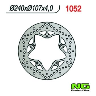 Disque de freins NG 240/107/4mm 5 trou Disque de freins NG 240/107/4mm 5 trou