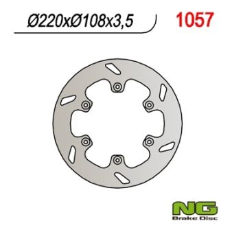 Disque de freins NG 220/108/3.5mm 6 trou Disque de freins NG 220/108/3.5mm 6 trou