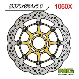 Disque de freins NG 320/64/5mm 6 trou Disque de freins NG 320/64/5mm 6 trou
