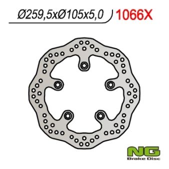 Disque de freins NG 260/105/5mm 5 trou Disque de freins NG 260/105/5mm 5 trou