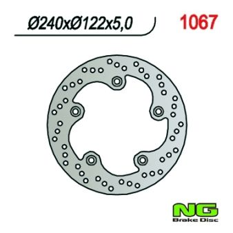 Disque de freins NG 240/124/5mm 5 trou Disque de freins NG 240/124/5mm 5 trou