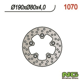 Disque de freins NG 190/80/4mm 5 trou