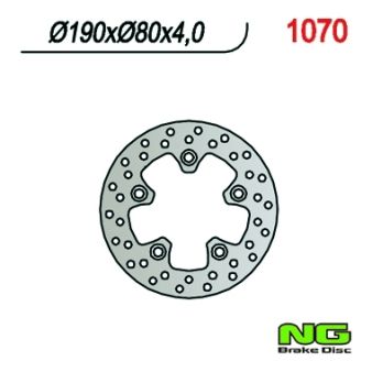 Disque de freins NG 190/80/4mm 5 trou Disque de freins NG 190/80/4mm 5 trou