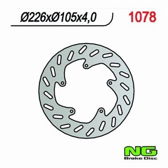 Disque de freins NG 226/105/4mm 5 trou