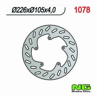 Disque de freins NG 226/105/4mm 5 trou Disque de freins NG 226/105/4mm 5 trou
