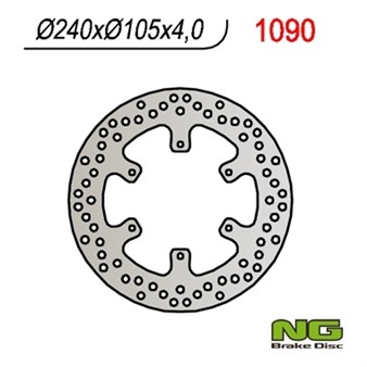 Disque de freins NG 240/105/4mm 6 trou