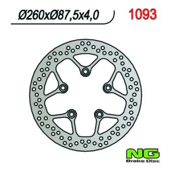 Disque de freins NG 260/87.5/4mm 5 trou