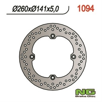 Disque de freins NG 260/141/5mm 4 trou Disque de freins NG 260/141/5mm 4 trou