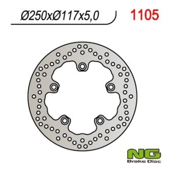 Disque de freins NG 250/117/5mm 5 trou