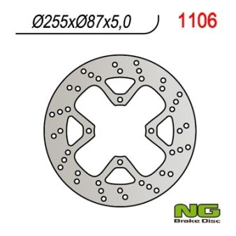 Disque de freins NG 255/87/5mm 4 trou Disque de freins NG 255/87/5mm 4 trou