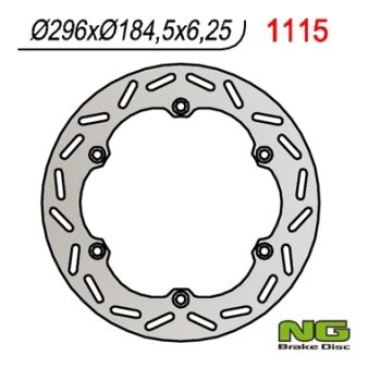 Disque de freins NG 296/184/6.25mm 6trou Disque de freins NG 296/184/6.25mm 6trou