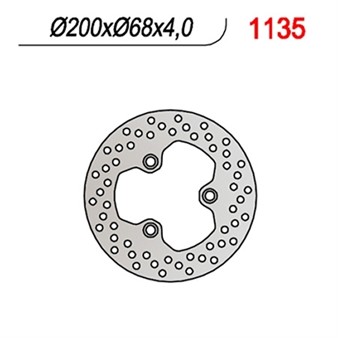 Bremsscheibe NG 200/68/4mm 3 Loch