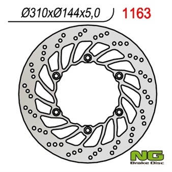 Disque de freins NG 310/144/5mm 6 trou