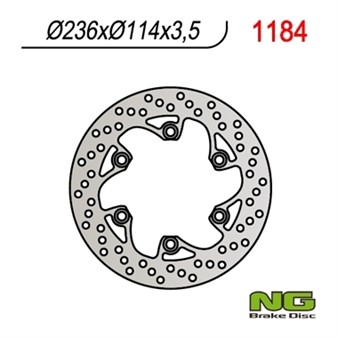 Disque de freins NG 236/114/3.5mm 6 trou