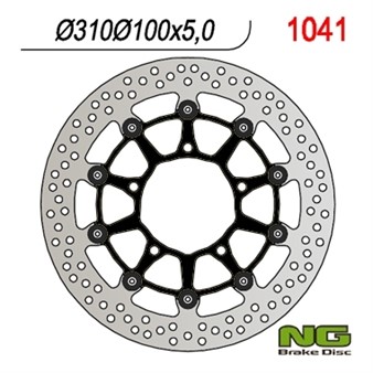 Disque de freins NG 310/102/5mm 6 trou