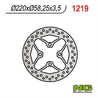 Disq-.de freins NG 220/58.25/3.5mm 4trou