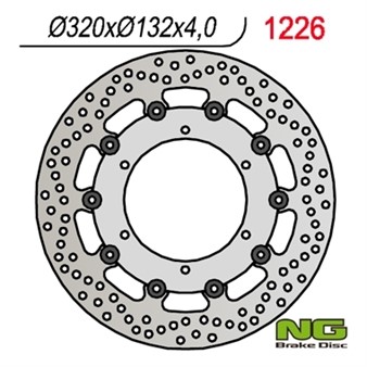 Disque de freins NG 320/132/4mm 6 trou