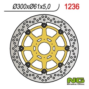 Disque de freins NG 300/61/5mm 6 trou