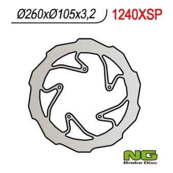 Disque de freins NG 260/105/3.2mm 5 trou Disque de freins NG 260/105/3.2mm 5 trou