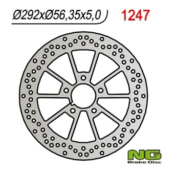 Disque de freins NG 292/56.3/5mm 5 trou