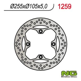 Disque de freins NG 255/105/5mm 4 trou Disque de freins NG 255/105/5mm 4 trou
