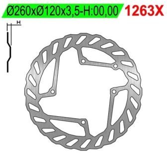 Bremsscheibe NG 260/120/3.5mm 4 Loch Bremsscheibe NG 260/120/3.5mm 4 Loch