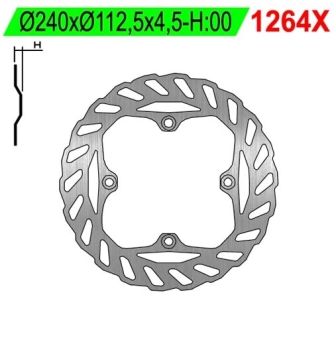 Disque de freins NG 240/112/4mm 4 trou Disque de freins NG 240/112/4mm 4 trou