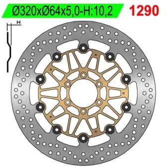 Disque de freins NG 320/64/5mm 6 trou Disque de freins NG 320/64/5mm 6 trou