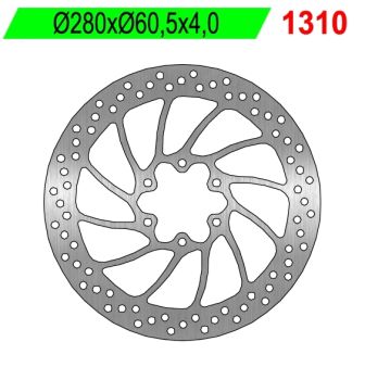 Disque de freins NG 280/60.5/4mm 6 Loch Disque de freins NG 280/60.5/4mm 6 Loch